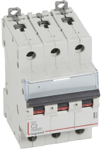 Выключатель автоматический Legrand DX3-E 10000 3п 3А C 16кА фото Выключатель автоматический Legrand DX3-E 10000 3п 3А C 16кА картинка
